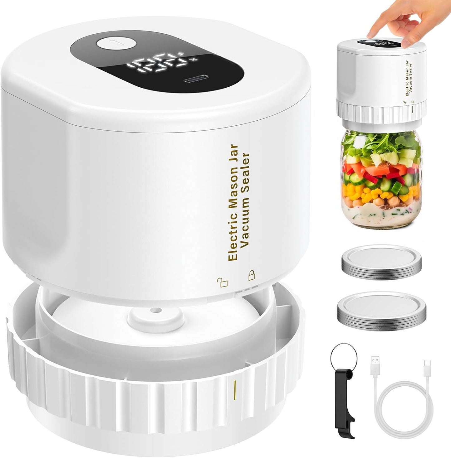 Electric Mason Jar Vacuum Sealer