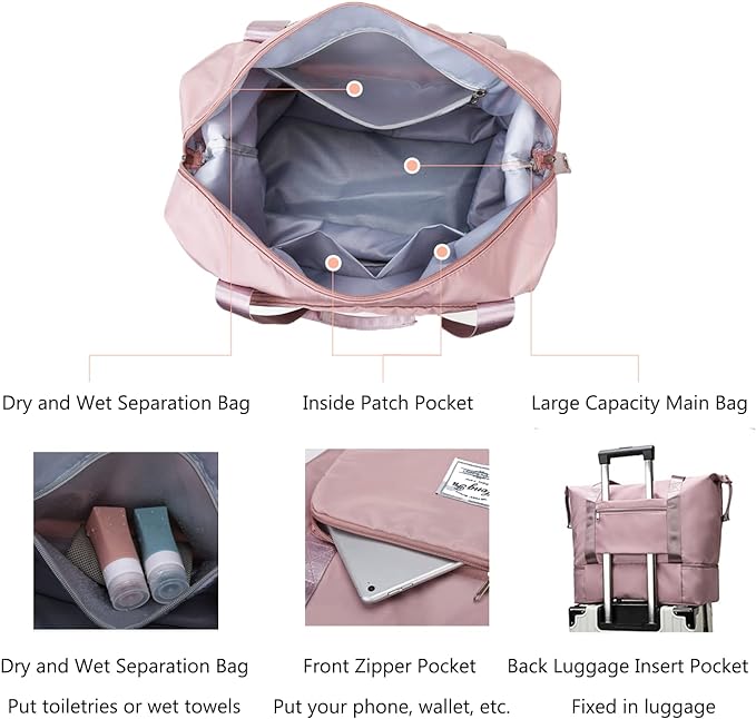 Large Capacity Foldable Waterproof Travel Bag