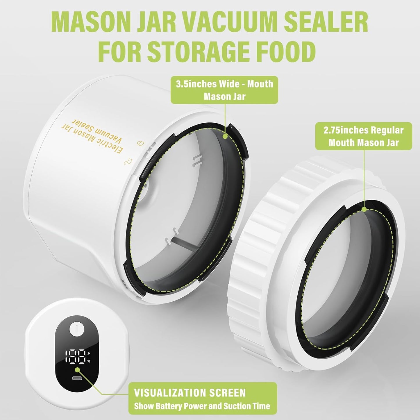 Electric Mason Jar Vacuum Sealer