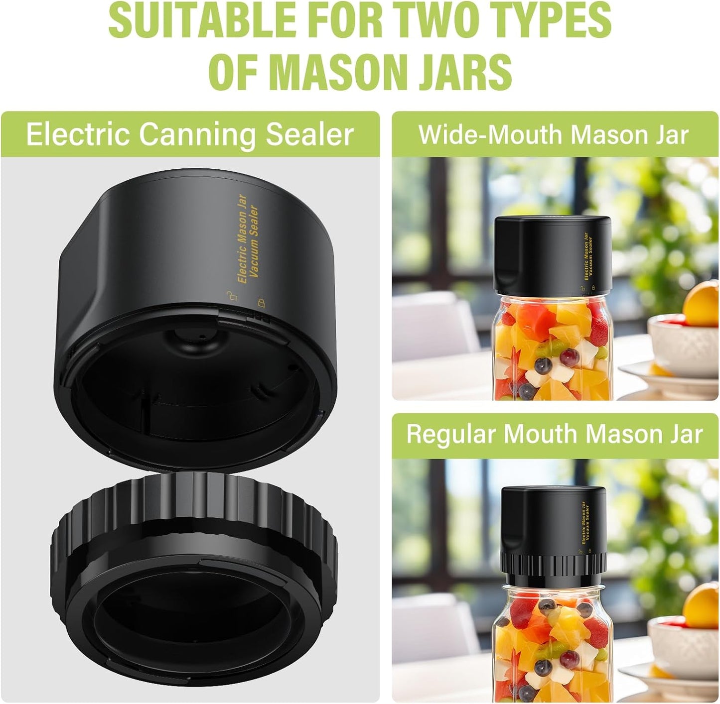 Electric Mason Jar Vacuum Sealer