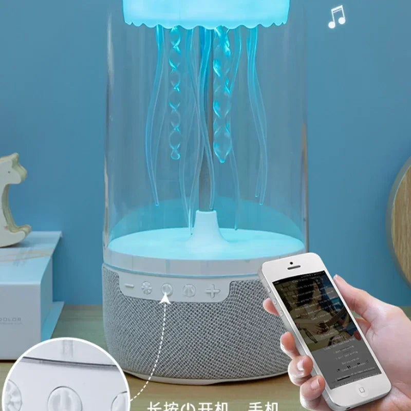 Jellyfish lamp with lights for home and offices, with Bluetooth Speaker